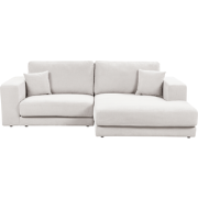 Beliani LOFOTEN - Hoekbank-Wit-Polyester