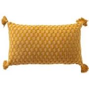 Dutch Decor DAIMY - Sierkussen 30x50 cm - Rattan - geel - Dutch Decor