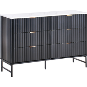 Beliani GLASTONBURY - Commode-Zwart-MDF