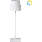Beliani BACEIRO - Tafellamp-Wit-Aluminium