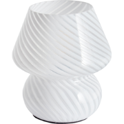 Beliani LOBO - Tafellamp-Wit-Glas
