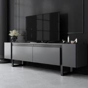 TV Meubel Antraciet Yildiz 180x50x30 - Zwart Frame