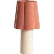 Light & Living - tafellamp - Musaby - roze - textiel - schemerlamp - E...