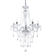 Beliani LOCONE - Hanglamp-Transparant-IJzer