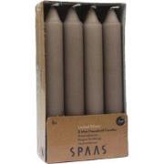 Spaas mini taper candles 21/150 beige Tray x8