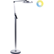 Beliani CARINA - Staande lamp-Zilver-Synthetisch materiaal