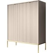 Meubella Dressoir Navil 2 - Beige - 104 cm - Hoog