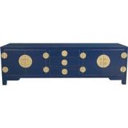 Fine Asianliving Chinese TV Kast Midnight Blauw - Orientique Collectie