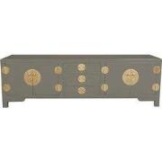 Fine Asianliving Chinese TV Kast Olijf Grijs - Orientique Collectie
