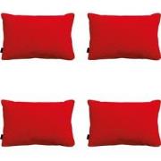 Madison -  Sierkussen Panama red - Ca. 40x60 cm - Set van 4