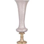 PTMD Bloempot Lysse - 28x28x79 cm - Aluminium - Champagne