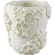 PTMD Bloempot Coreal - 21x21x21 cm - Cement - Wit