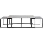Light & Living - Salontafel KUMALU - 120x60x45cm - Zilver - Set van 3