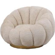 PTMD Daisy Fauteuil Cream Euphoria 2 Gold Base