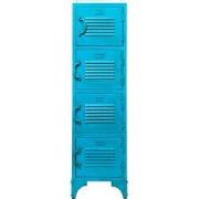 Rootsmann Lockerkast Blauw | Locker Met 4 Deuren