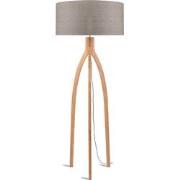 Vloerlamp Annapurna - Taupe/Bamboe- Ø60cm