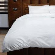 Zydante® Dekbedovertrek Emboss Geometric 240x220 cm - Wit - met 2 Kuss...