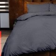 Emboss Dekbedovertrekset Zebra - Antraciet - 200x220 + 2*60x70 cm