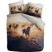 100% Microvezel dekbedovertrekset Terra Plains Horses - 200x200/220 + ...