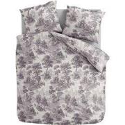 Zydante® Microvezel Dekbedovertrekset - 140x220 cm - Vintage Grey - me...