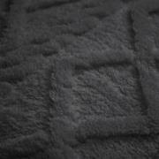 Dekbedovertrekset Jacquard Teddy Antraciet - 200x200/220+2*60x70 cm