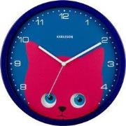 Wall Clock Peekaboo Cat