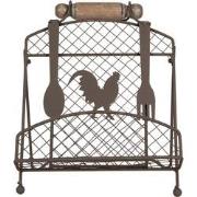 Clayre & Eef Kookboekstandaard 23x21x31 cm Bruin Metaal