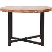 LABEL51 Bijzettafel Dex - Rough - Mangohout - Rond - 60 cm