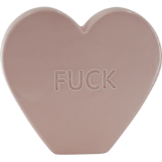 Ornament- Candy Heart  'FUCK'- Light Pink- 20x4x18,5cm