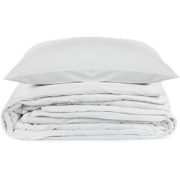 Overtrekset Glory Days - katoen satijn pure white 240x220cm + 2/60x70c...