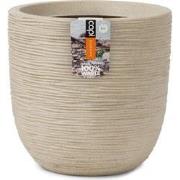 Pot bol Waste Rib H34 cm terrazzo beige