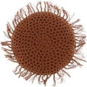 Kussen Tufo d45 cm leather brown