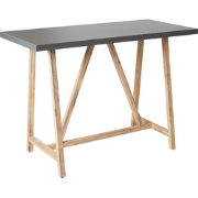 Beliani TALAMONE - Tuintafel-Lichte houtkleur-Vezelcement