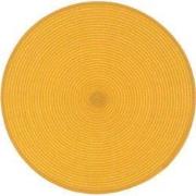 Unique Living - Placemat Daisy - Rond - Rotan - Geel/Oranje - Ø 38cm