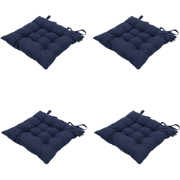 Madison -  Zitkussen Panama indigo - Ca. 46x46 cm - Set van 4