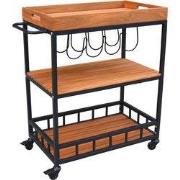 Sens-Line - Butler Trolley - 67x40x84cm - Acaciahout