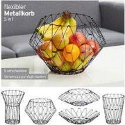 Decopatent® Design Fruitschaal Vouwbaar - Fruitmand in 5 vormen te vou...
