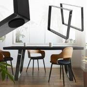 Set van 2 tafellopers 80GRAD helling 75x72 cm Industrieel profiel 8x2 ...