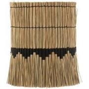 J-Line - Lampenkap Motief Gras/teak Naturel/zwart Small - 30x30x42cm
