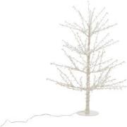 J-Line - Boom Kaal+led+parel Metaal Wit Small - 77x77x125cm