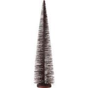 J-Line - Kerstboom Decoratief Glitter Plastiek Bordeaux Large - 15x15x...