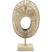 Tafel lamp ovo - natural - 22x13x39 cm