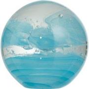 J-Line - Presse Papier Cycloon Glas Blauw Large - 12x12x12cm