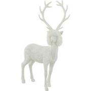 J-Line - Rendier Poly Wit Small - 29x15x45cm