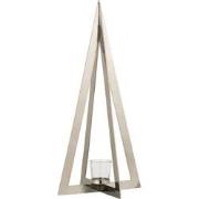 J-Line - Theelichthouder Boom Stainless Steel/glas Zilver Large - 19x1...
