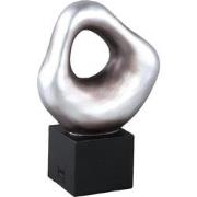 PTMD Deco Object Dolcey - 19x10x28 cm - Polyester - Zilver