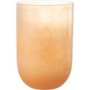 J-Line - Vaas Corrie Glas Koraal Large - 24.5x24.5x37cm