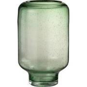 J-Line - Vaas Nora Op Voet Rond Glas Lichtgroen Large - 22x22x36cm