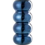 J-Line - Vaas Rups Glas Blauw - 13.5x13.5x30cm