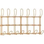 J-Line - Kapstok Ellen 6 Haken Rotan Naturel - 55x1x29cm
